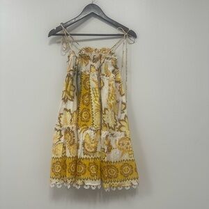 FARM Rio Yellow Floral Dress